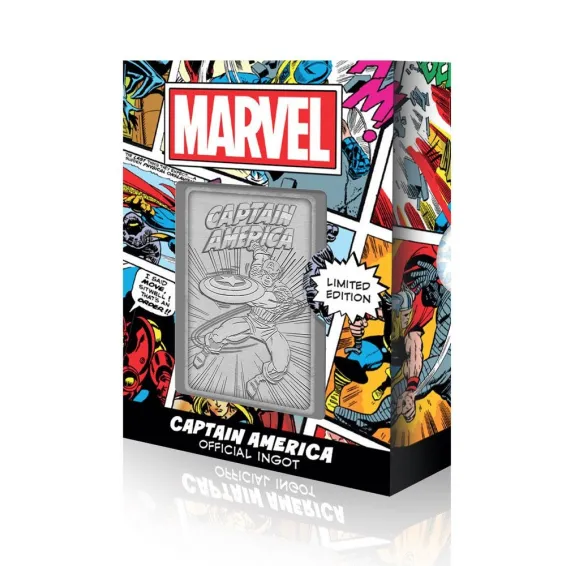 Plaque décorative Fanatik Marvel - Lingot Captain America Limited Edition 3