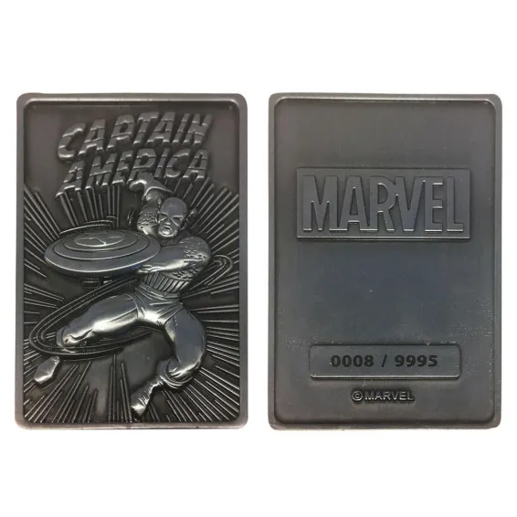 Placa de decoracion Fanatik Marvel - Lingote Captain America Limited Edition 4
