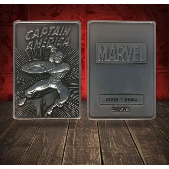 Plaque décorative Fanatik Marvel - Lingot Captain America Limited Edition 5
