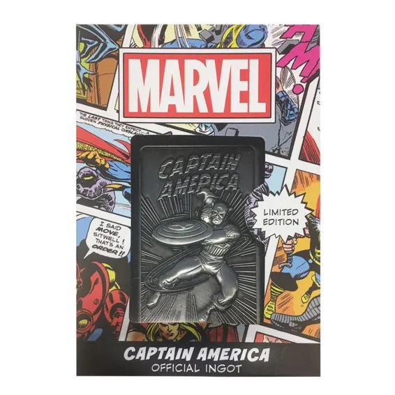 Marvel - Ingot Captain America Limited Edition Fanatik decorative plate 6