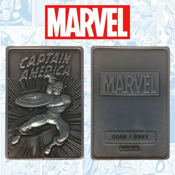 Plaque décorative Fanatik Marvel - Lingot Captain America Limited Edition 7