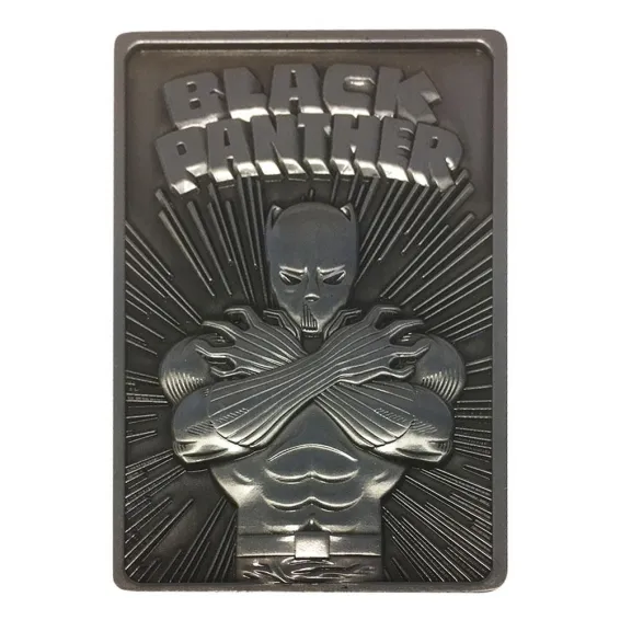 Placa de decoracion Fanatik Marvel - Lingote Black Panther Limited Edition