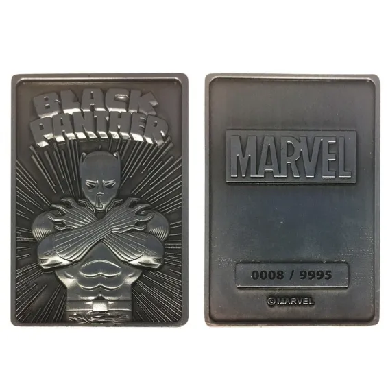 Placa de decoracion Fanatik Marvel - Lingote Black Panther Limited Edition 4