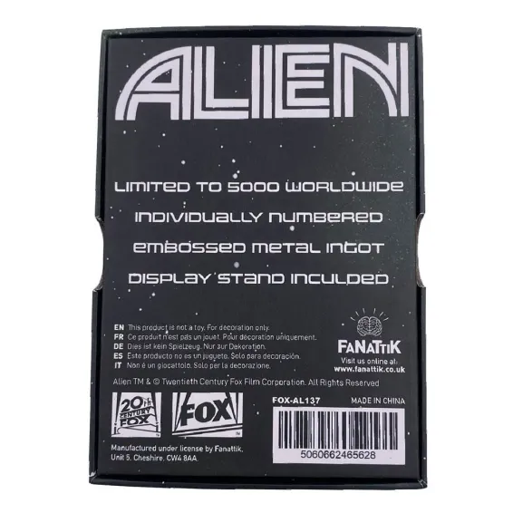 Alien - Ingot Iconic Scene Collection Xenomorph Antique Limited Edition Fanatik decorative plate 4