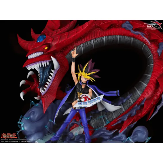 Yu-Gi-Oh! - Yami Yugi & Slifer The sky Dragon Taka Corp statue 6