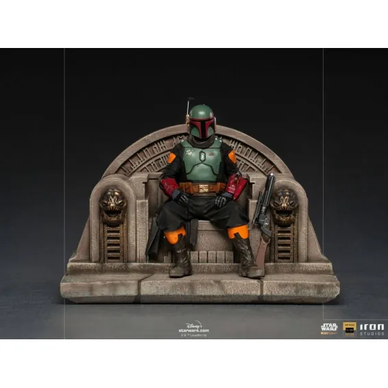 Figura Iron Studios Star Wars: The Mandalorian - BDS Deluxe Art Scale 1/10 Boba Fett on Throne