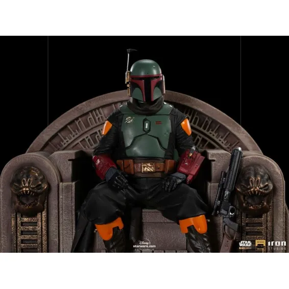 Figura Iron Studios Star Wars: The Mandalorian - BDS Deluxe Art Scale 1/10 Boba Fett on Throne 7