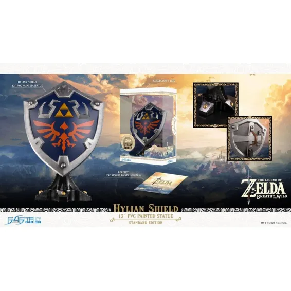 The Legend of Zelda Breath of the Wild - Hylian Shield Standard Edition First 4 Figures statue 18