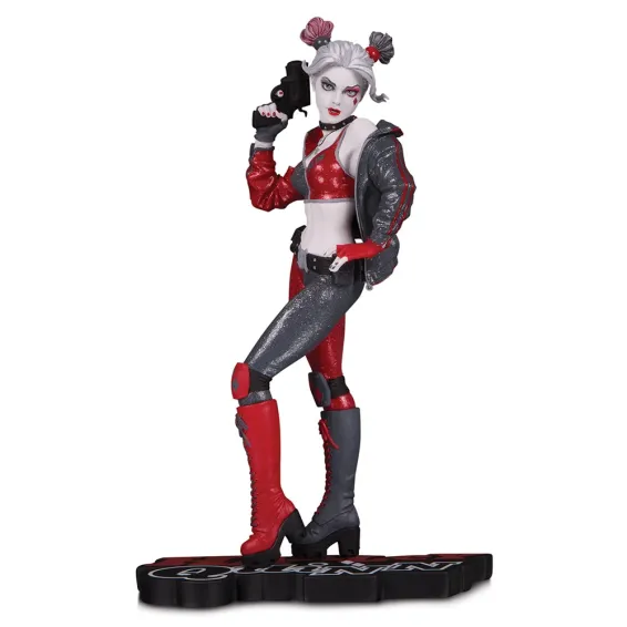 Figurine DC Comics - Harley Quinn Red White and Black by Joshua Middleton