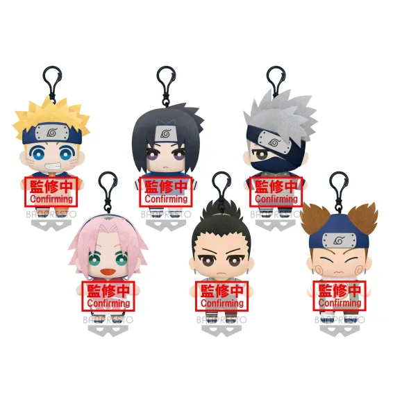 Naruto - Tomonui Stuffed toy Series 1 (Naruto, Sasuke, Kakashi, Sakura, Shikamaru, Choji)