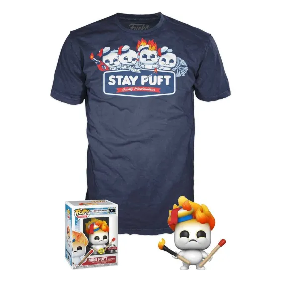 Ghostbusters - POP! & T-Shirt Mini Puft (GITD) Special Edition Funko - 1