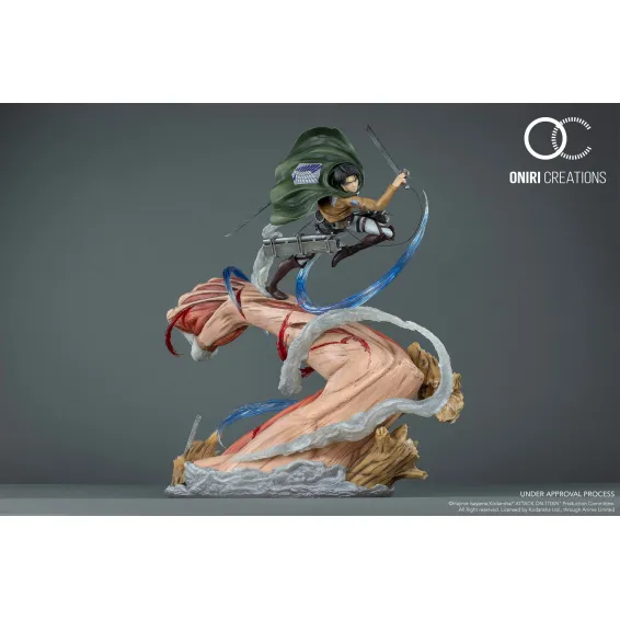 Figurine Oniri L'Attaque des Titans - Levi VS Female Titan