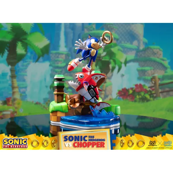 Sonic Generations - Sonic The Hedgehog vs Chopper Diorama First 4 Figures - 2