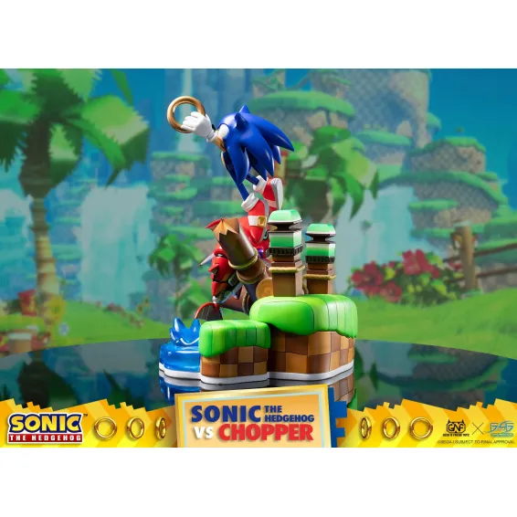 Sonic Generations - Sonic The Hedgehog vs Chopper Diorama First 4 Figures - 7