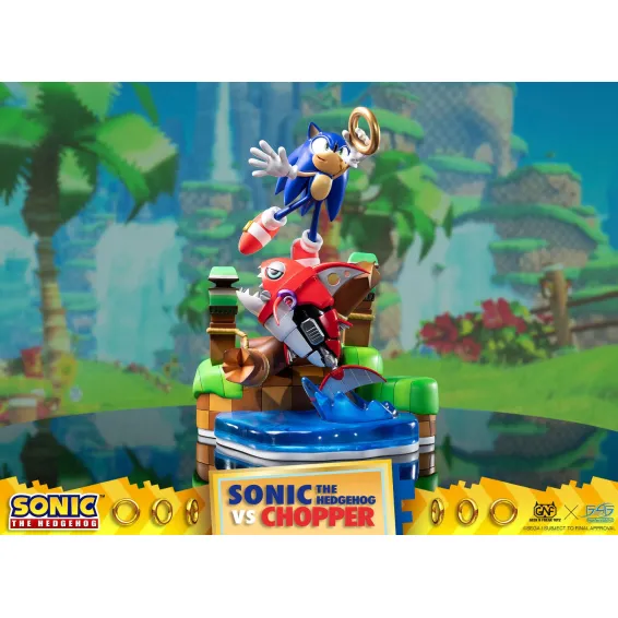Sonic Generations - Sonic The Hedgehog vs Chopper Diorama First 4 Figures - 10