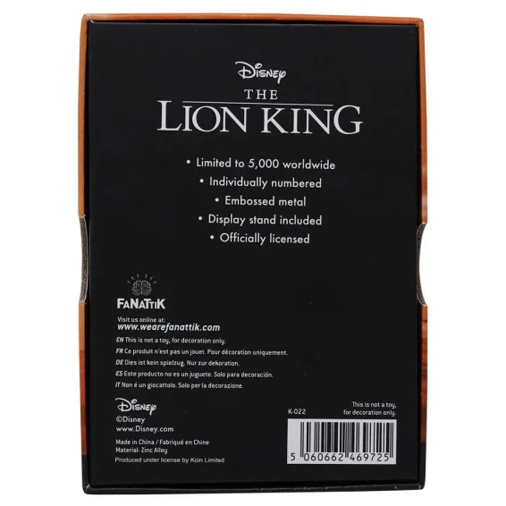 Disney The Lion King - Ingot Simba, Timon & Pumbaa Limited Edition Fanatik - 4