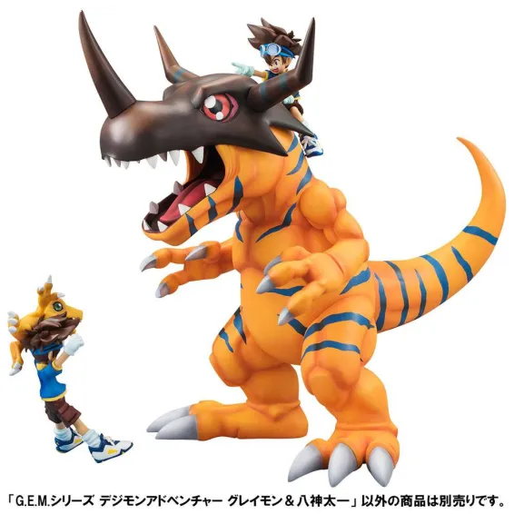 Figurine Megahouse Digimon Adventure - G.E.M. Series Greymon & Taichi 7