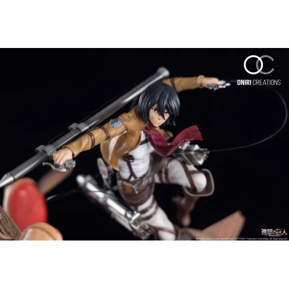 Figurine Oniri Creations L'Attaque des Titans - Mikasa VS Armored Titan 9
