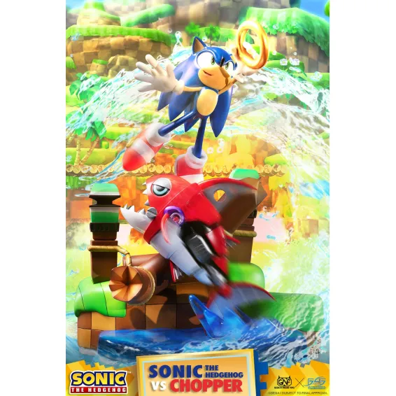 Sonic Generations - Sonic The Hedgehog vs Chopper Diorama First 4 Figures - 1