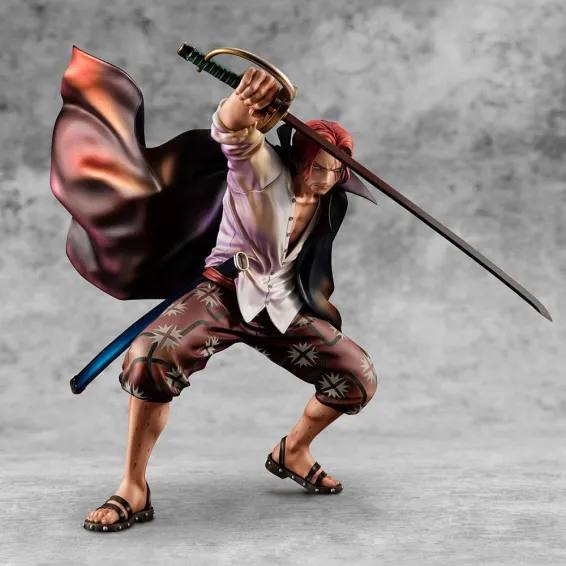 Figura Megahouse One Piece - Portrait of Pirates Playback Memories Red-haired Shanks 4