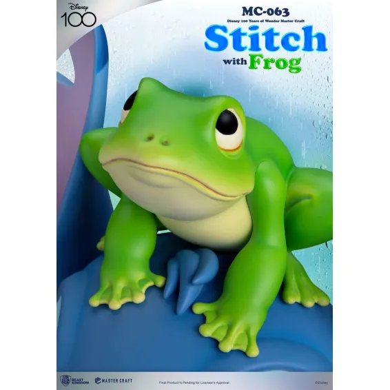 Disney Stitch - Master Craft - Figura Stitch With Frog Beast Kingdom 5