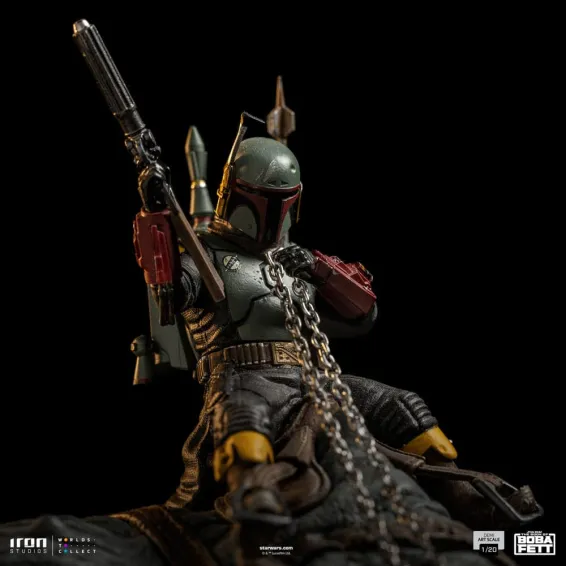 Star Wars: The Book of Boba Fett - Demi Art Scale 1/20 - Boba Fett & Rancor Figure Iron Studios 14