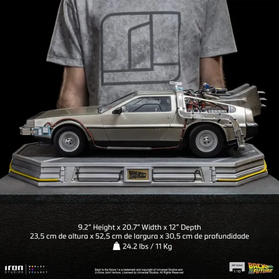 Retour vers le Futur - Art Scale 1/10 - Figurine DeLorean Iron Studios 12