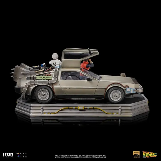 Retour vers le Futur - Art Scale 1/10 - Figurine DeLorean Full Set Deluxe Iron Studios 4