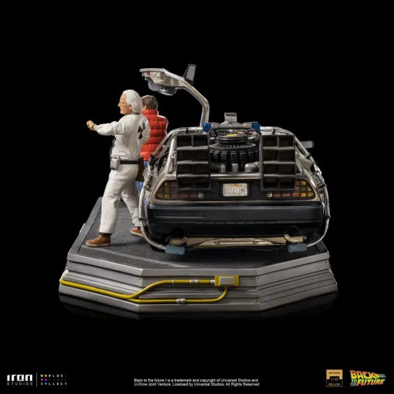 Retour vers le Futur - Art Scale 1/10 - Figurine DeLorean Full Set Deluxe Iron Studios 6
