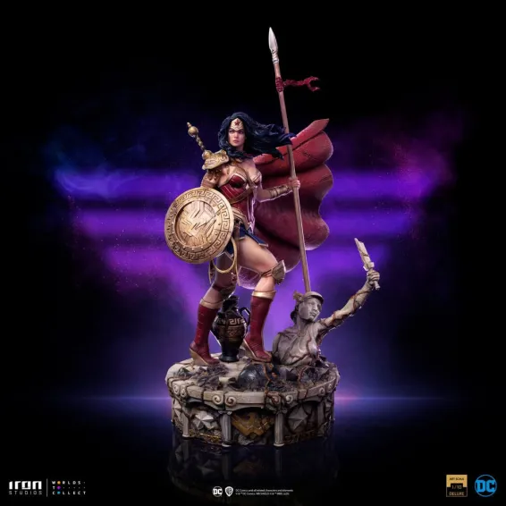 DC Comics - Art Scale 1/10 - Figura Wonder Woman Unleashed Deluxe Iron Studios 16