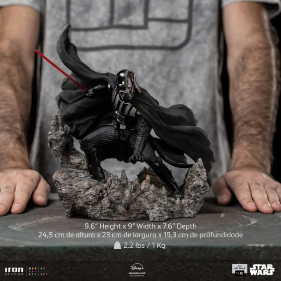 Star Wars: Obi-Wan Kenobi - BDS Art Scale 1/10 - Darth Vader Figure Iron Studios 14