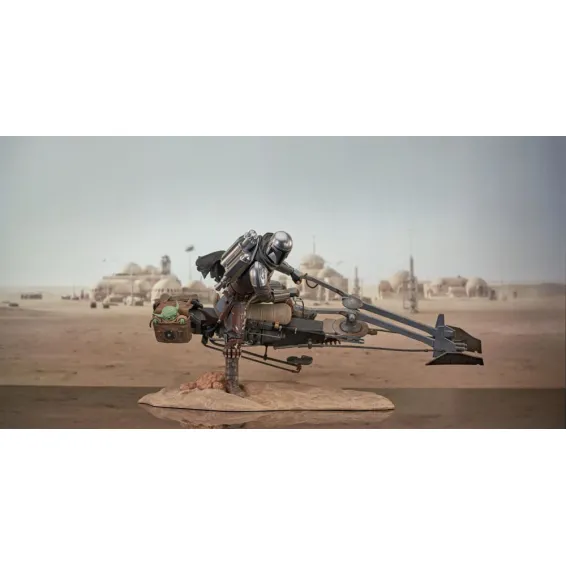 Star Wars The Mandalorian - Premier Collection 1/7 - Din Djarin on Speeder Bike Figure Gentle Giant 2