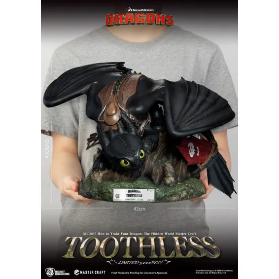 How to Train Your Dragon - Master Craft - Toothless Figure Beast Kingdom 9