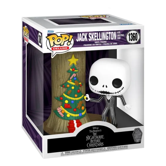 Disney Pesadilla antes de Navidad - Figura Jack Skellington with Christmas Door POP! Funko 2
