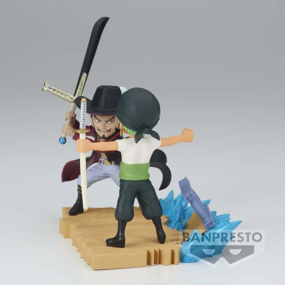 One Piece - WCF Log Stories - Figura Roronoa Zoro vs. Dracule Mihawks Banpresto - 4