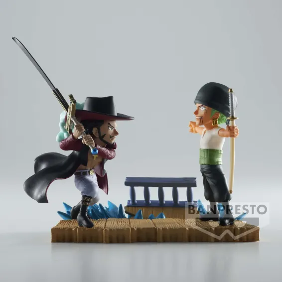 One Piece - WCF Log Stories - Figura Roronoa Zoro vs. Dracule Mihawks Banpresto - 5