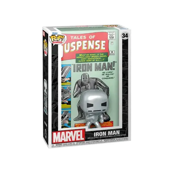 Marvel - Comic Cover - Figura Iron Man 34 POP! Funko 2