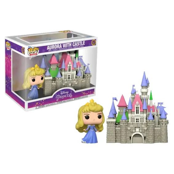 Disney - Ultimate Princess - Figura Aurora with Castle 29 POP! Town Funko