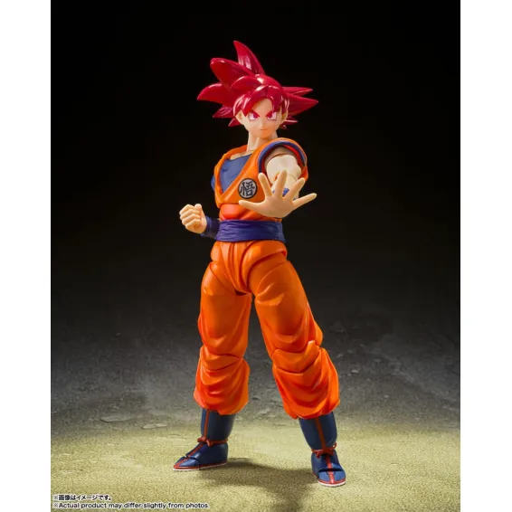 Dragon Ball Super - S.H. Figuarts - Figura Super Saiyan God Son Goku (Saiyan God of Virtue) Tamashii Nations 2