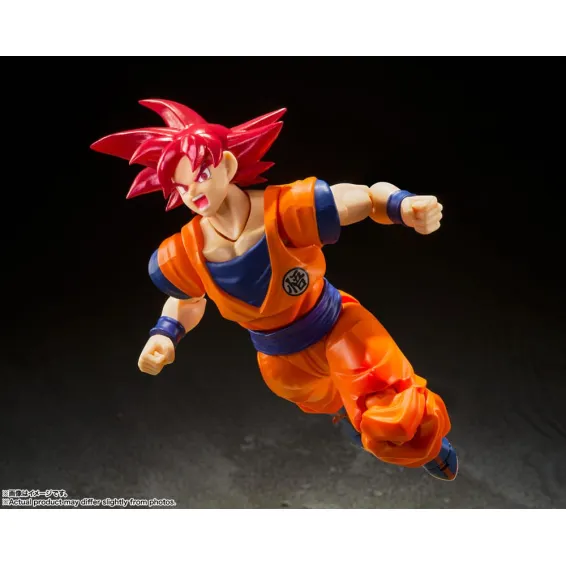 Dragon Ball Super - S.H. Figuarts - Figura Super Saiyan God Son Goku (Saiyan God of Virtue) Tamashii Nations 5