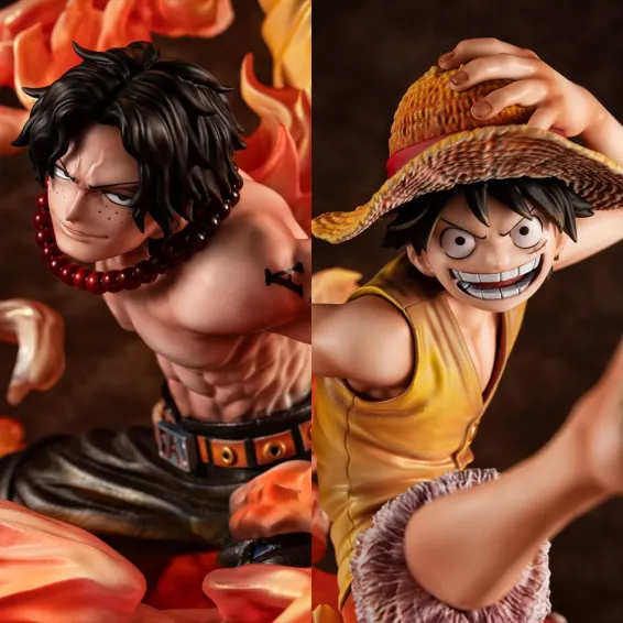 One Piece - Portrait of Pirates NEO-MAXIMUM - Figurine Luffy & Ace Bond between brothers 20th Limited Ver. Megahouse 6