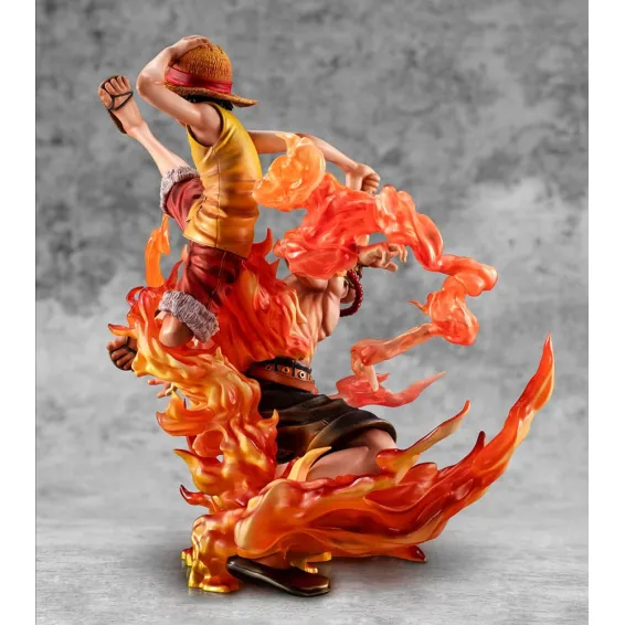 One Piece - Portrait of Pirates NEO-MAXIMUM - Figurine Luffy & Ace Bond between brothers 20th Limited Ver. Megahouse 2