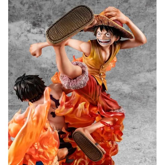 One Piece - Portrait of Pirates NEO-MAXIMUM - Figurine Luffy & Ace Bond between brothers 20th Limited Ver. Megahouse 4