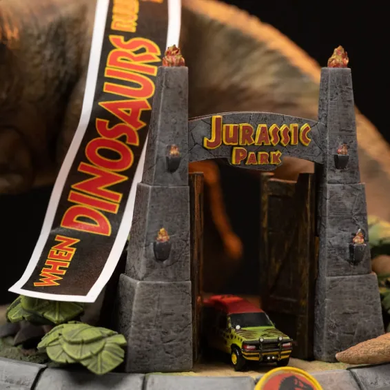 Jurassic Park - MiniCo - Figurine T-Rex 30th Anniversary Deluxe Iron Studios 8