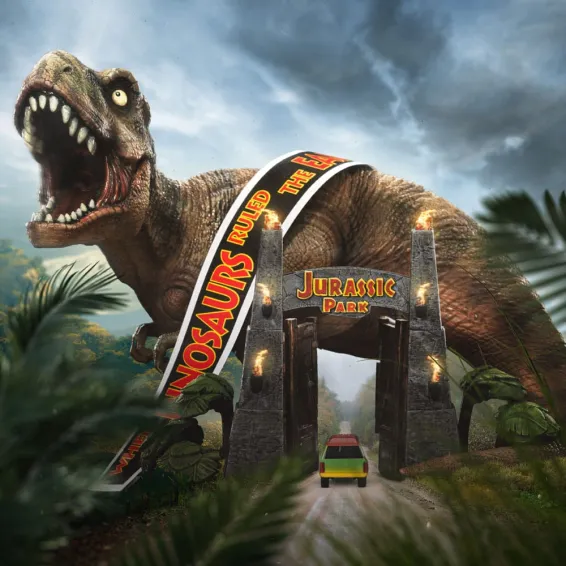 Jurassic Park - MiniCo - Figurine T-Rex 30th Anniversary Deluxe Iron Studios 10