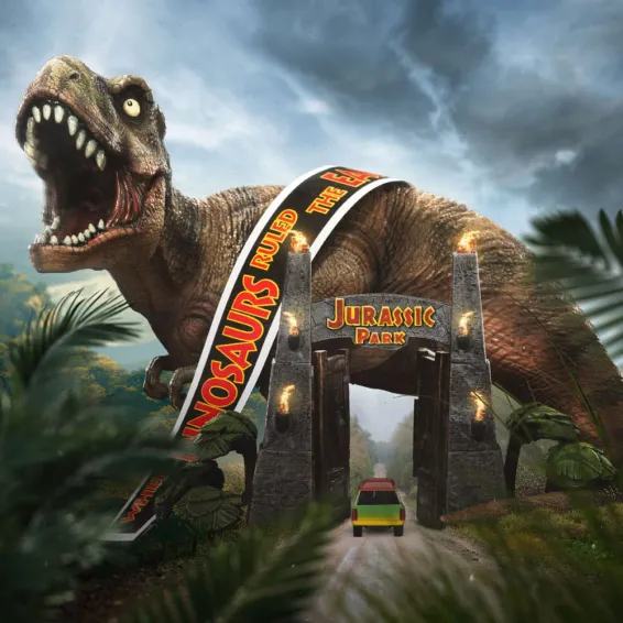 Jurassic Park - MiniCo - Figurine T-Rex 30th Anniversary Deluxe Iron Studios 17