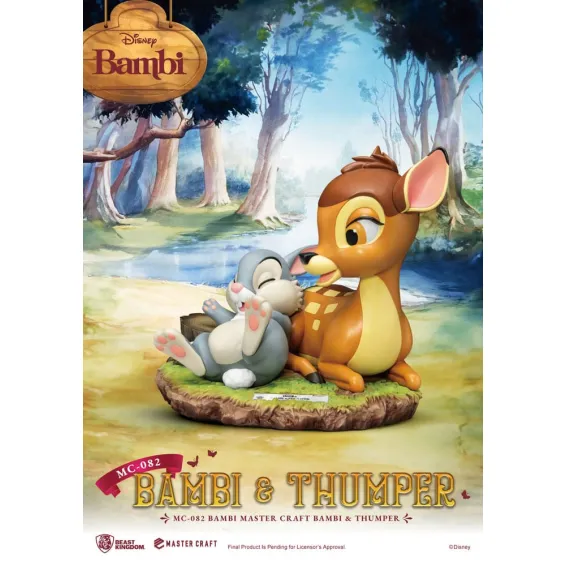 Disney Bambi - Master Craft - Figura Bambi & Thumper Beast Kingdom 2