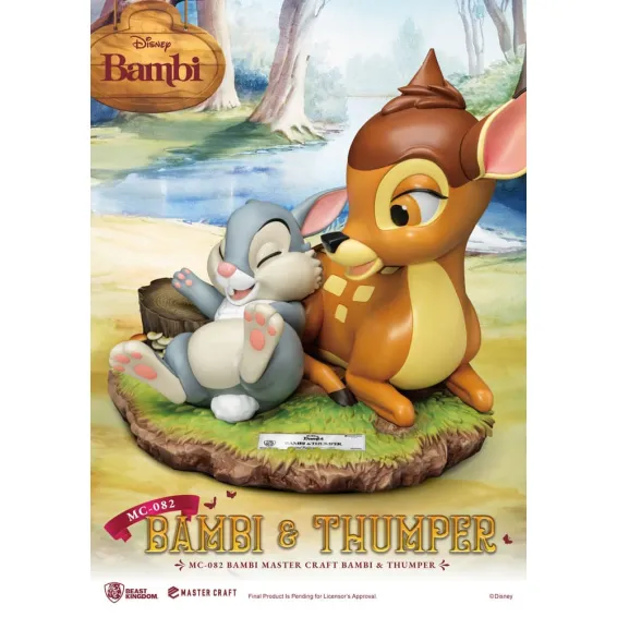Disney Bambi - Master Craft - Figura Bambi & Thumper Beast Kingdom 5