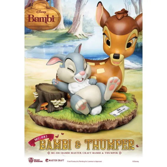 Disney Bambi - Master Craft - Figura Bambi & Thumper Beast Kingdom 6