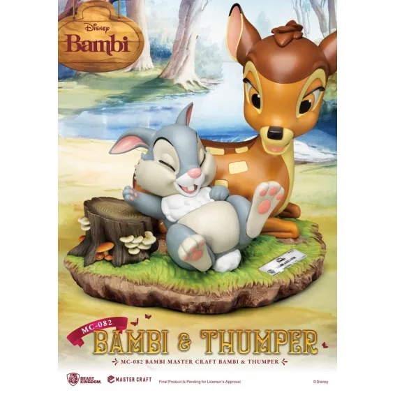 Disney Bambi - Master Craft - Figura Bambi & Thumper PREPEDIDO Beast Kingdom - 6